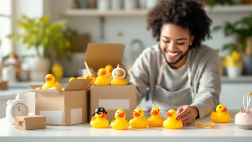Rubber ducks ready to ship